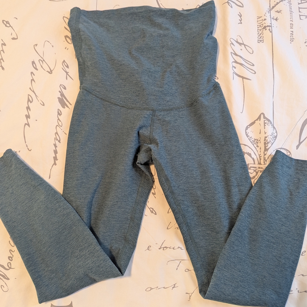 Beyond the Bump Heather Blue Leggings